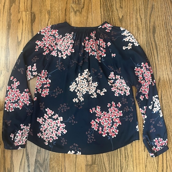 Rebecca Taylor Silk Button Down Shirt Floral Size 0 - Picture 8 of 8